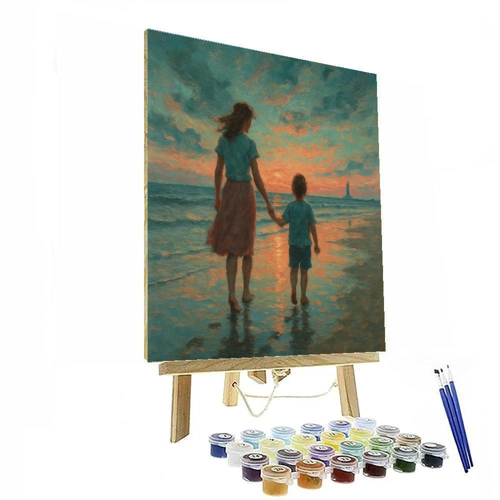 Seaside Sunset Promises Painting by numbers kit