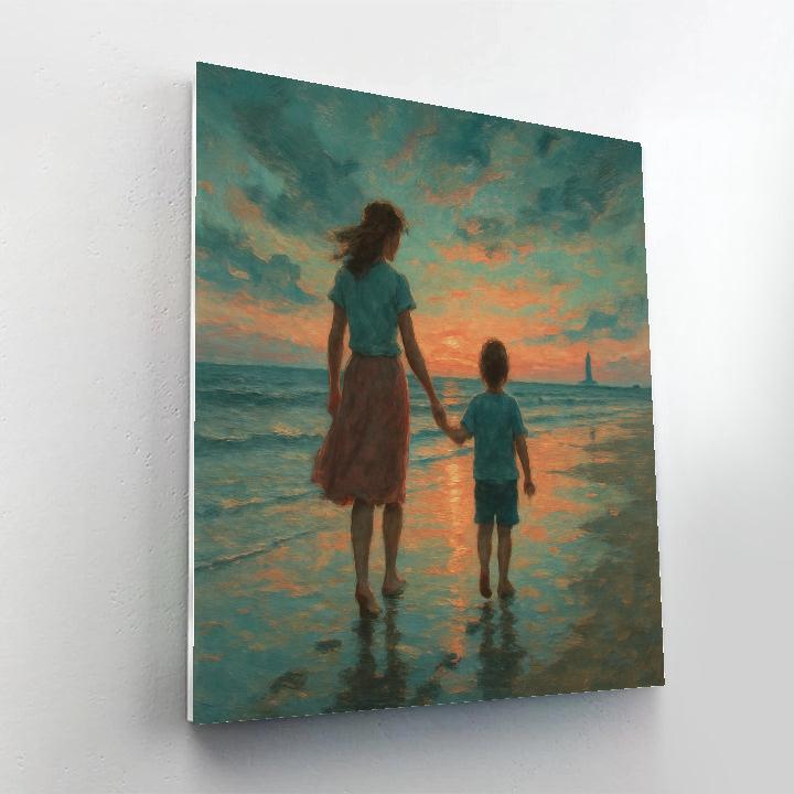 Seaside Sunset Promises Painting by numbers kit