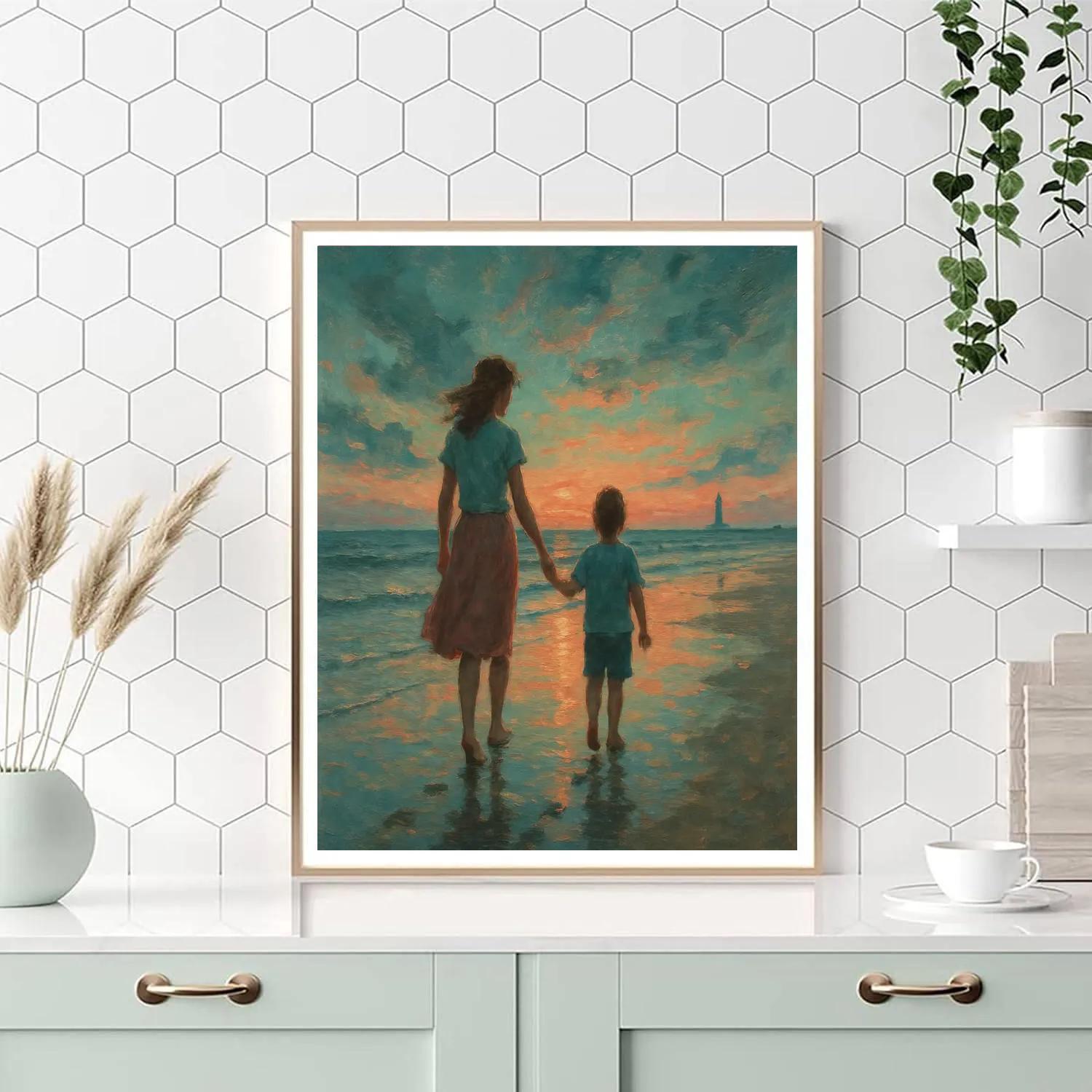 Seaside Sunset Promises Painting by numbers kit