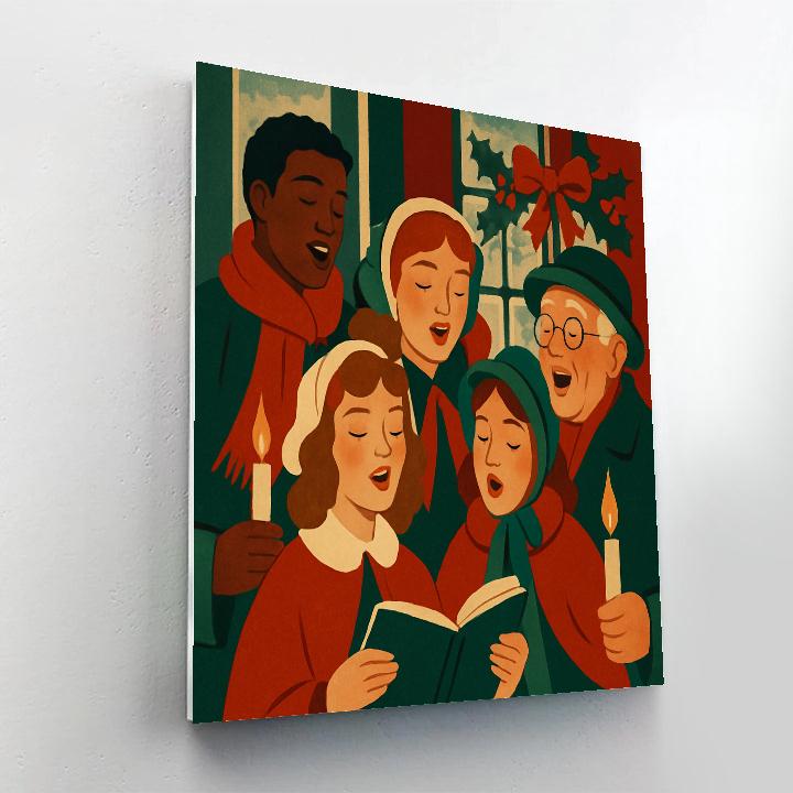 Candlelight Carols painting number kit