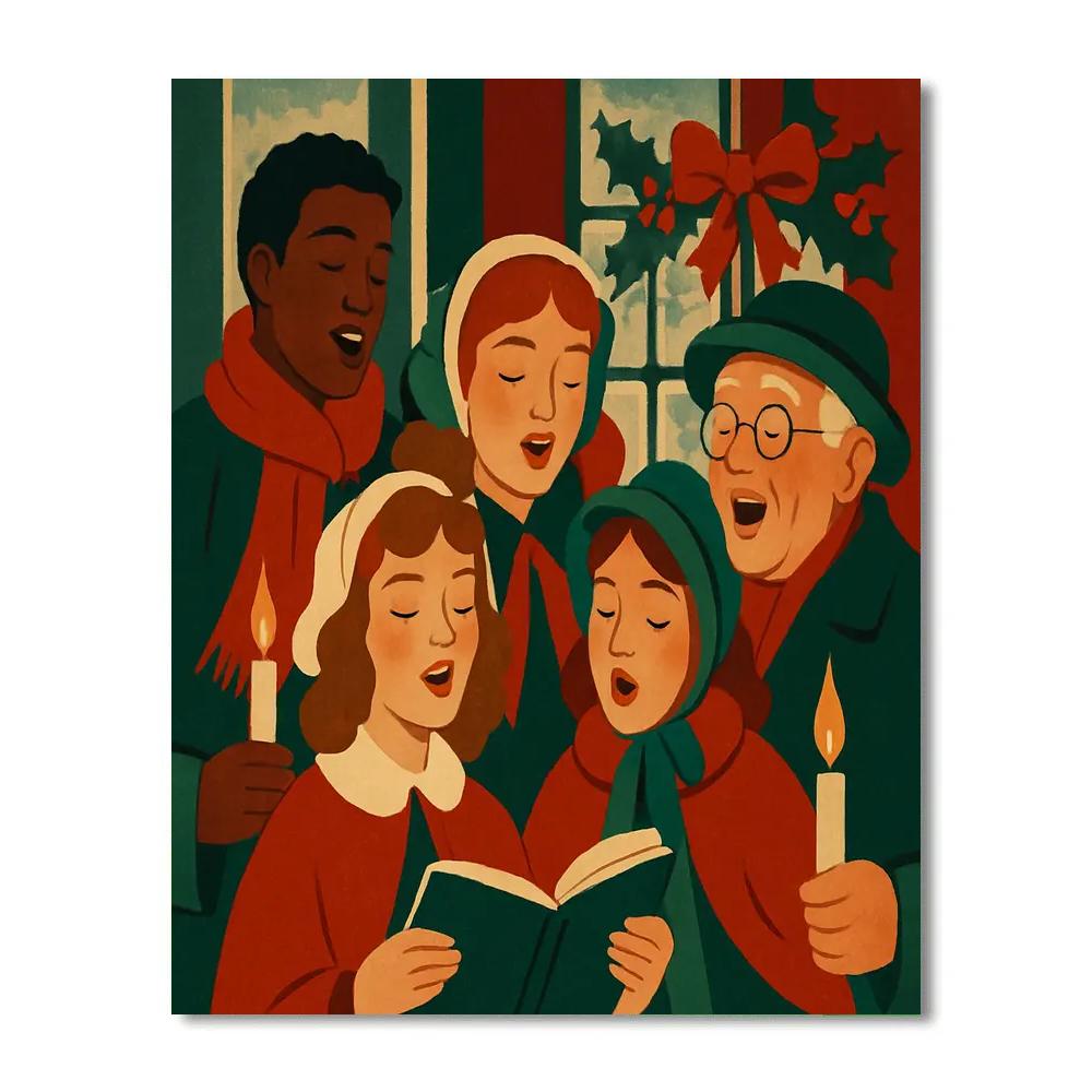 Candlelight Carols painting number kit