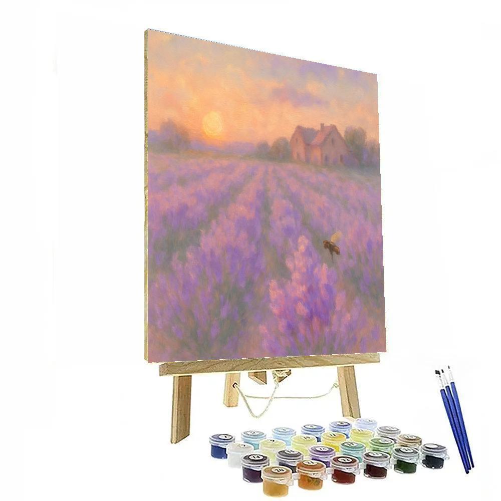 Lavender Field Whisper DIY paint by numbers