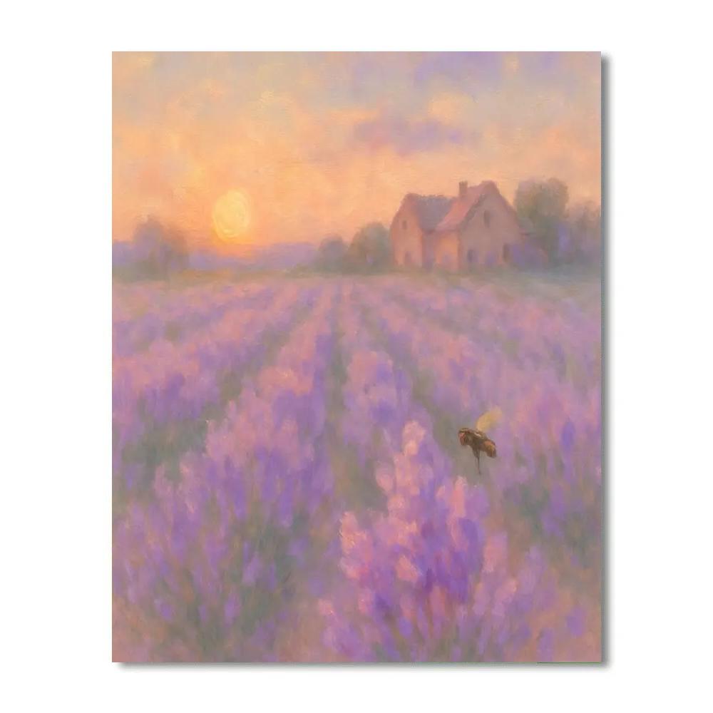 Lavender Field Whisper DIY paint by numbers