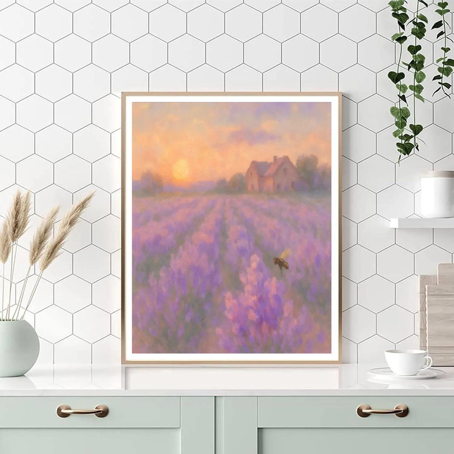 Lavender Field Whisper DIY paint by numbers