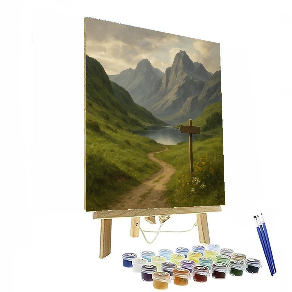 Landscape Horizon Memory painting number kit