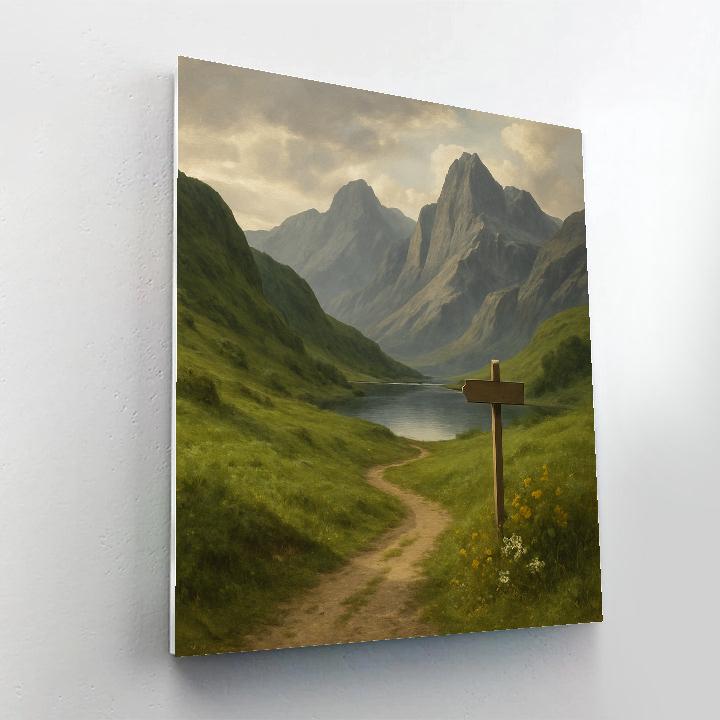 Landscape Horizon Memory painting number kit