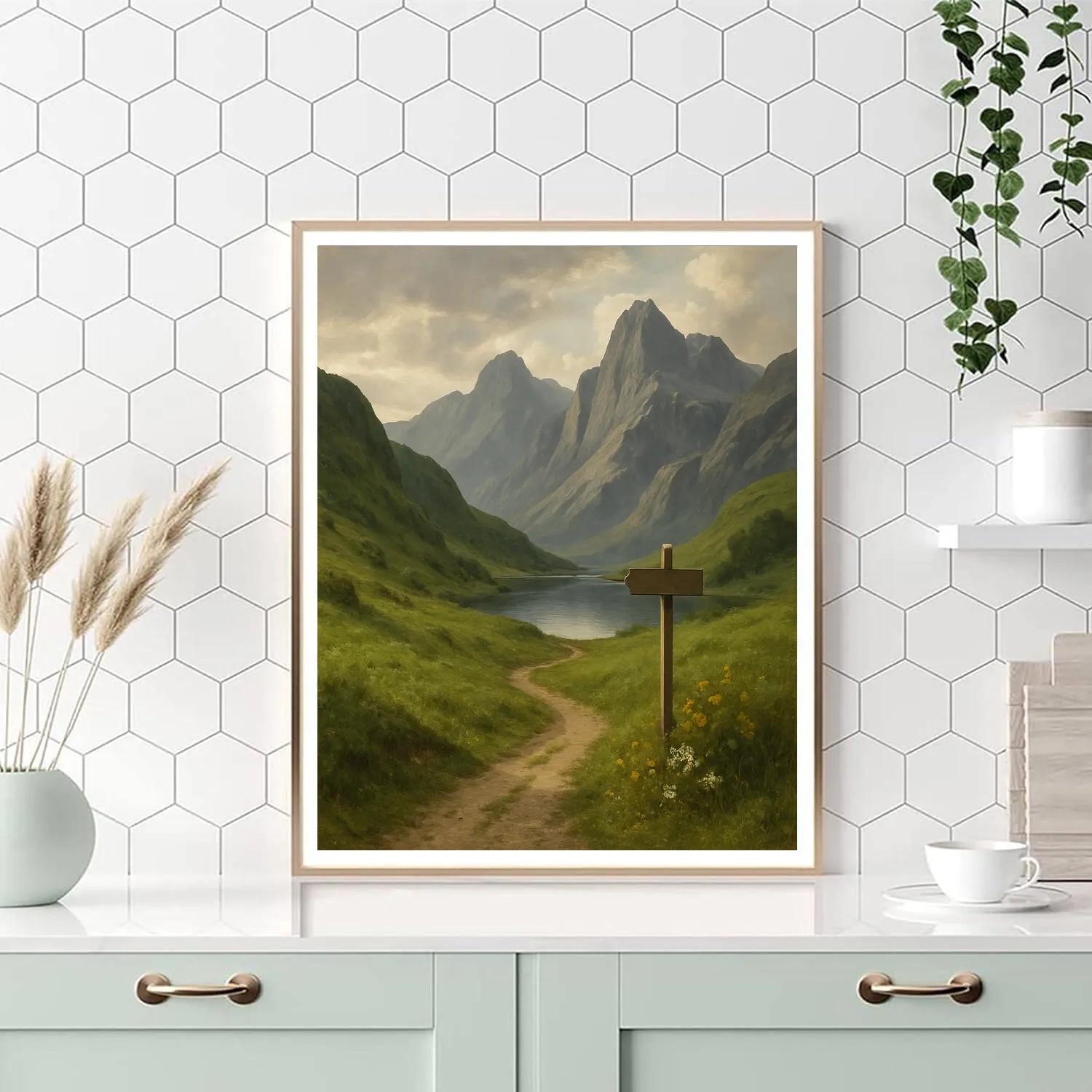 Landscape Horizon Memory painting number kit