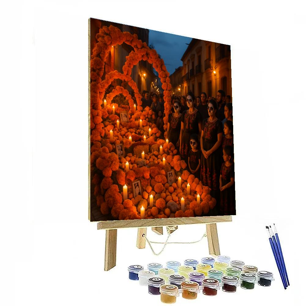 Dia De Los Muertos Celebration In Oaxaca painting number kit