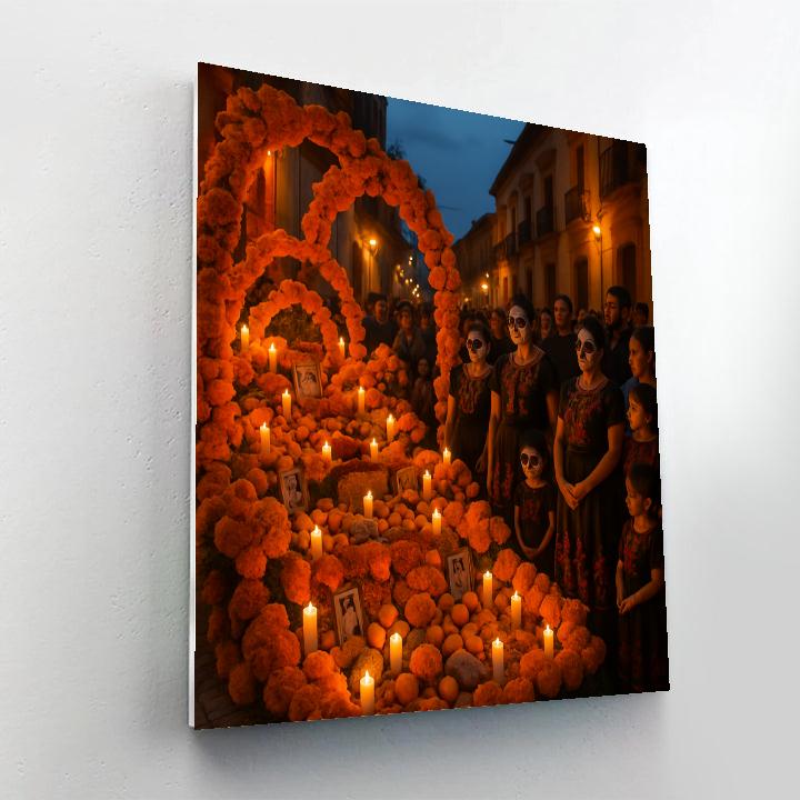 Dia De Los Muertos Celebration In Oaxaca painting number kit