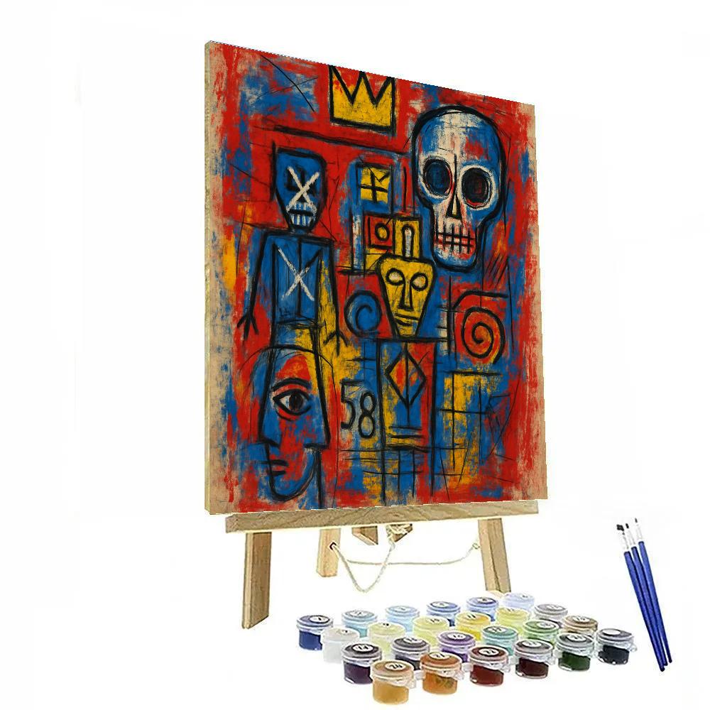 Basquiat Electric Echo Painting by numbers kit