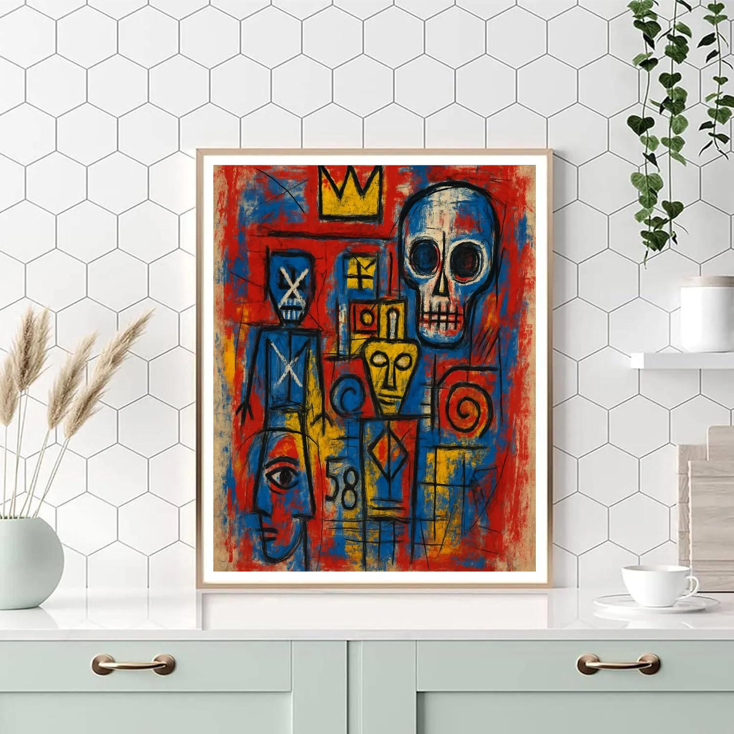 Basquiat Electric Echo Painting by numbers kit