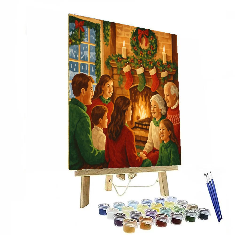 Snowy Hearthside Harmony paint by number