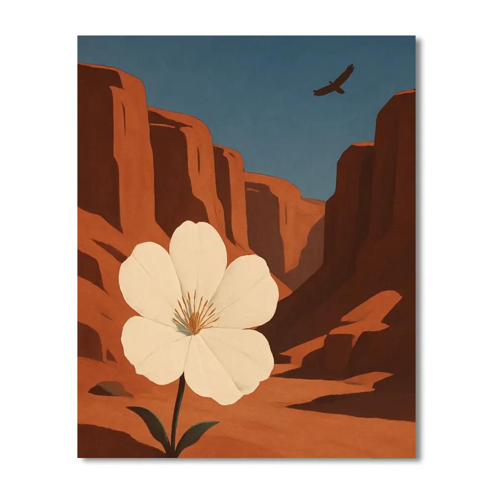 Georgia OKeeffe Desert Bloom Reverence Painting by numbers kit