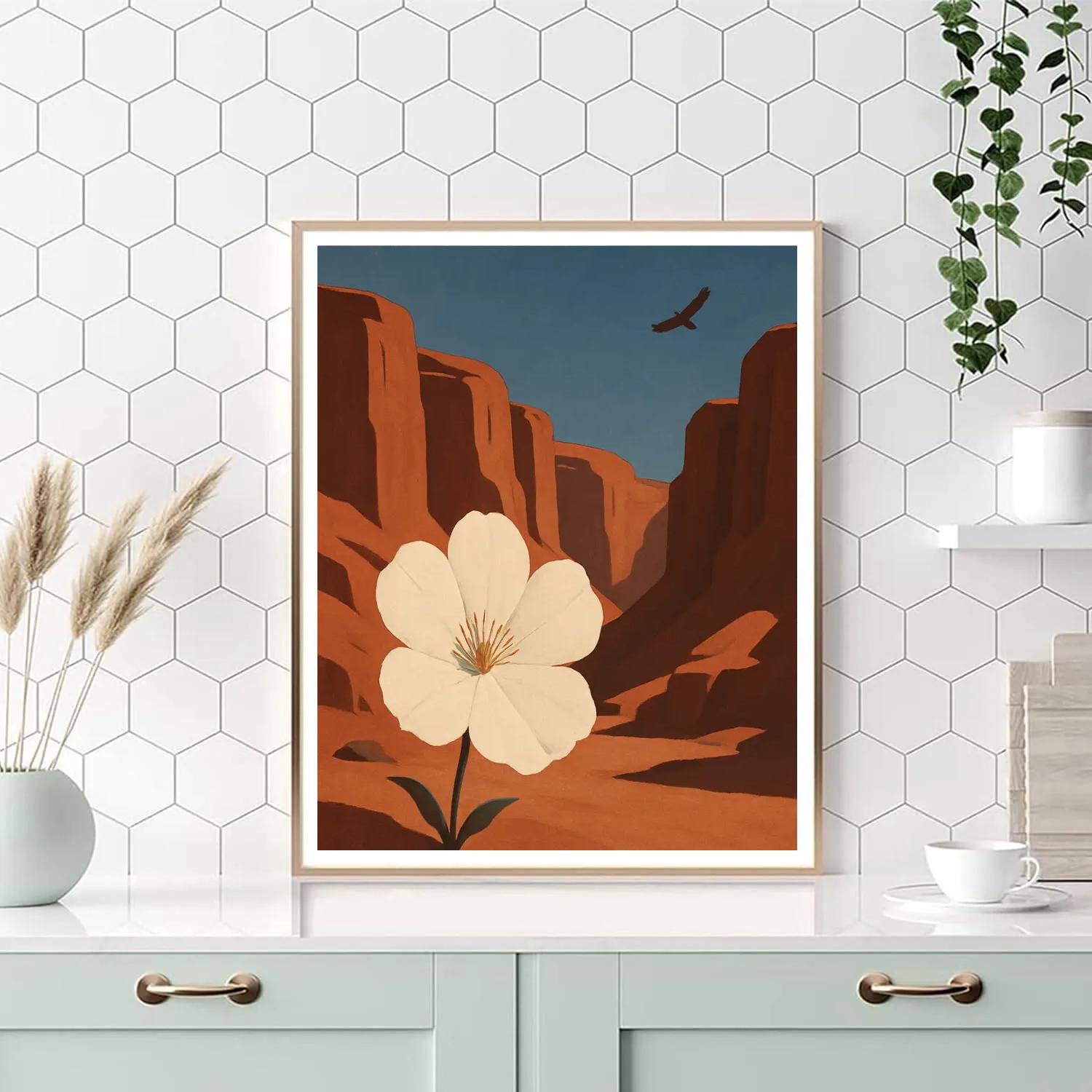 Georgia OKeeffe Desert Bloom Reverence Painting by numbers kit