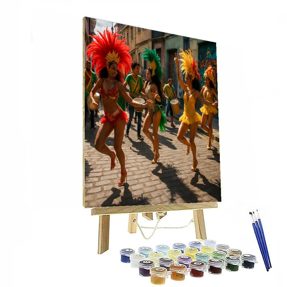 Rio Carnival Samba School Rehearsal DIY paint by numbers
