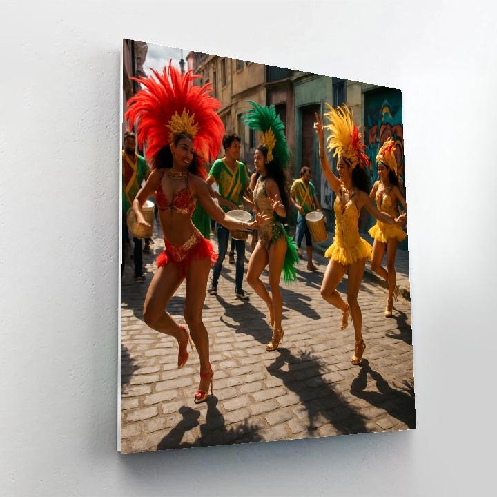 Rio Carnival Samba School Rehearsal DIY paint by numbers