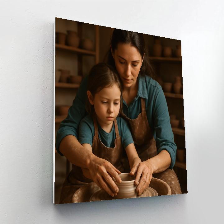 Evening Pottery Wheel Lesson Paint by numbers art