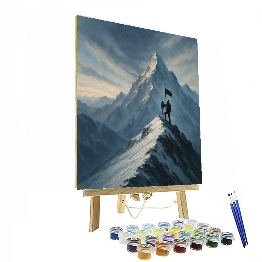 Mountain Skyline Ascent Painting by numbers kit