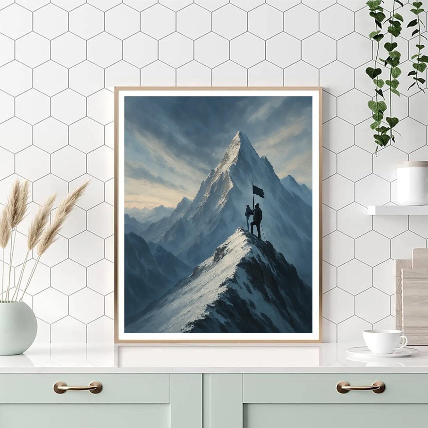 Mountain Skyline Ascent Painting by numbers kit