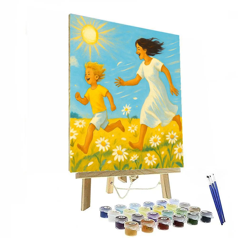 Field Of Daisies Playtime Paint by numbers kits