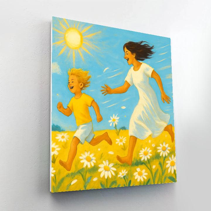 Field Of Daisies Playtime Paint by numbers kits