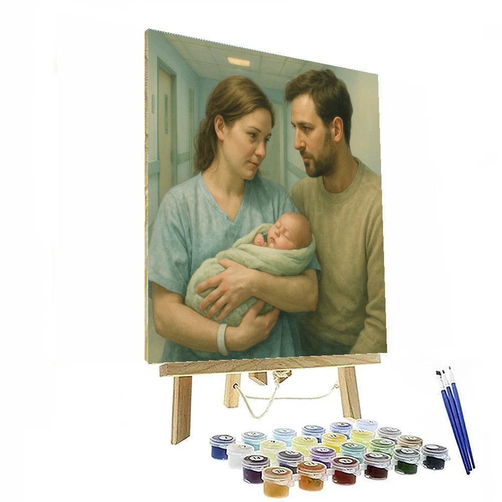 Hospital Corridor Quiet Reassurance Paint by numbers art