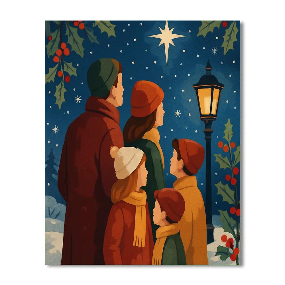 Silent Night Splendor paint by numbers