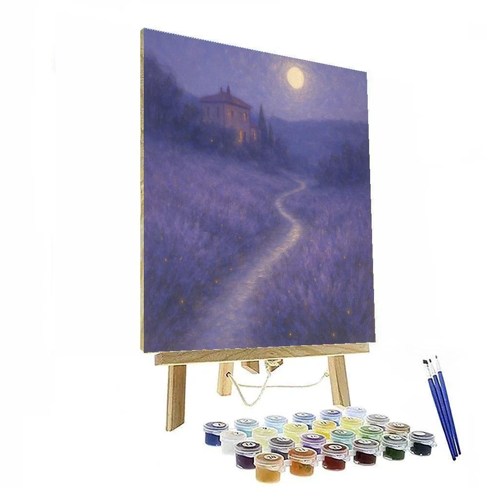 Tuscany Lavender Moonpath Paint by numbers art
