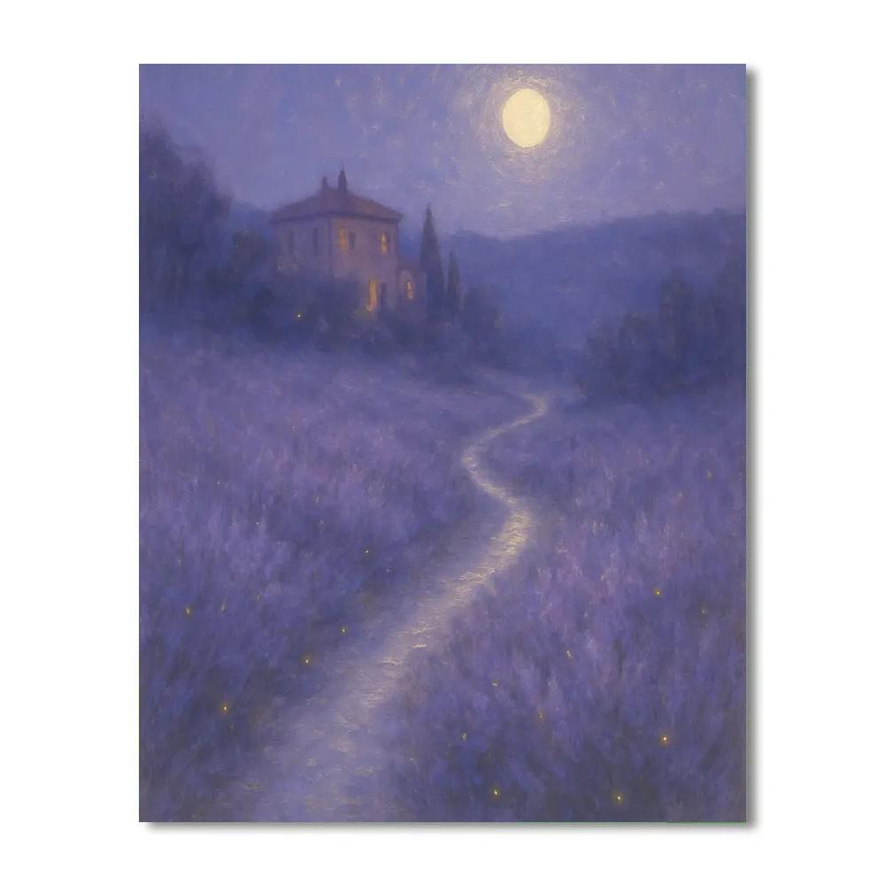 Tuscany Lavender Moonpath Paint by numbers art
