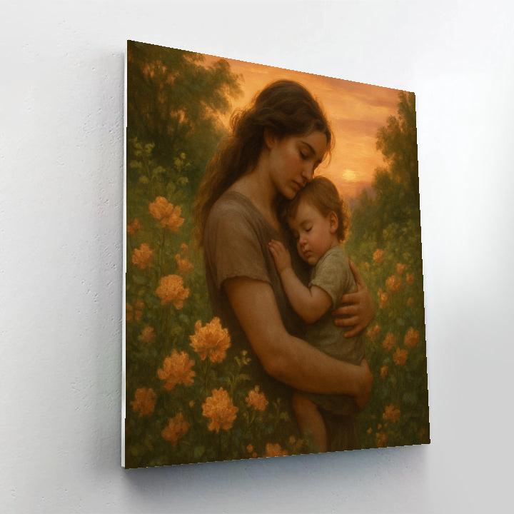 Sunset Garden Embrace Paint by numbers kits