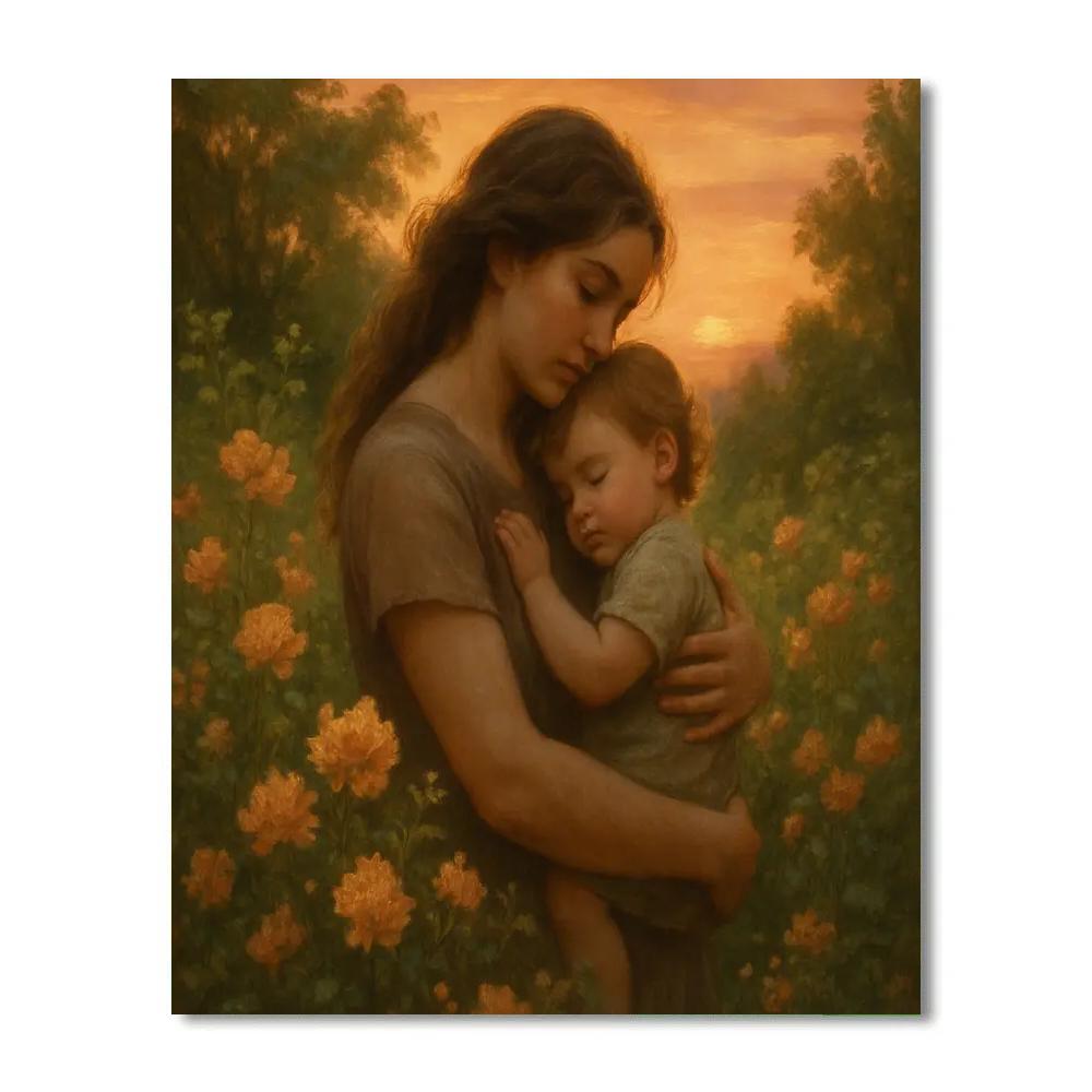 Sunset Garden Embrace Paint by numbers kits