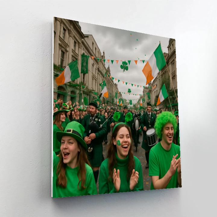 St. Patrick’s Day Parade Dublin painting number kit