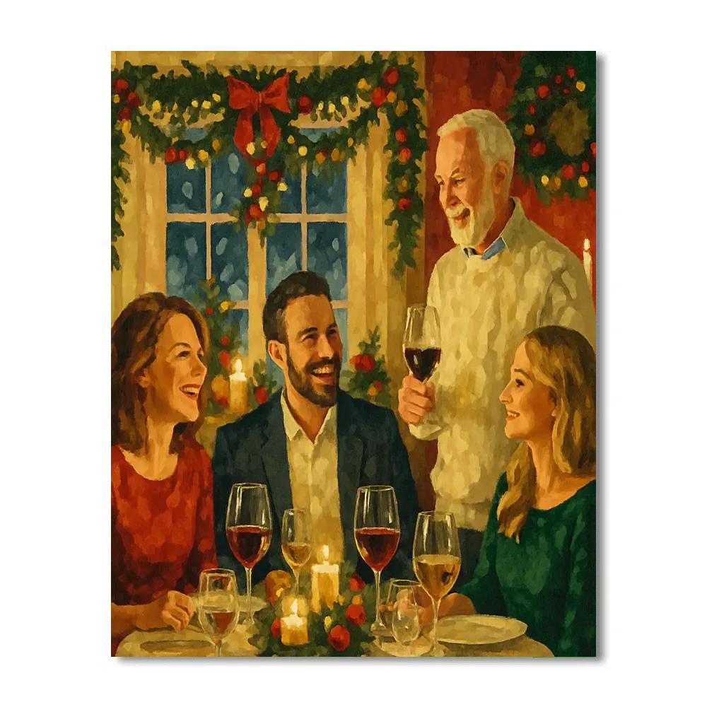 Festooned Festivity paint by numbers