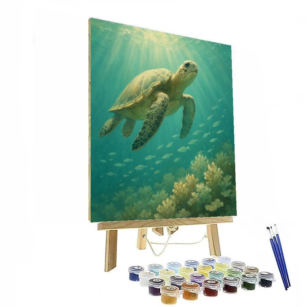 Turtle Ocean Wanderer Painting by numbers kit