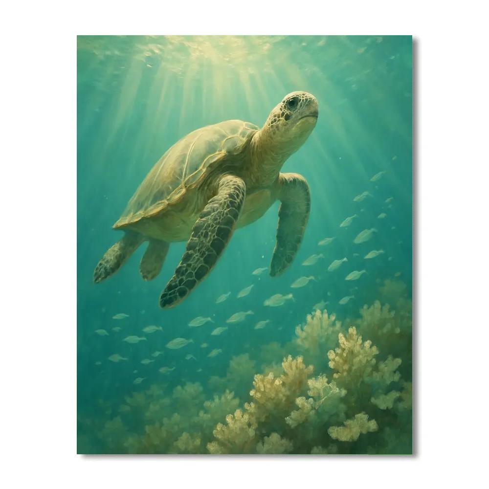 Turtle Ocean Wanderer Painting by numbers kit