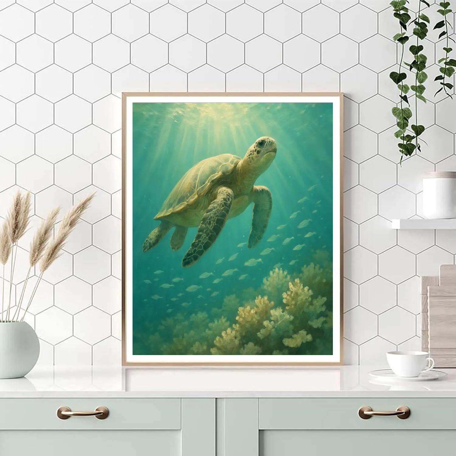 Turtle Ocean Wanderer Painting by numbers kit