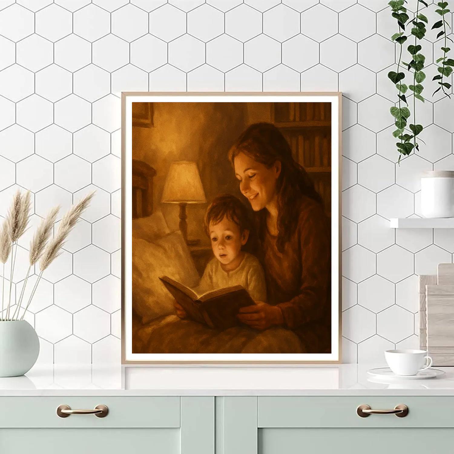 Bedtime Story Together DIY paint by numbers