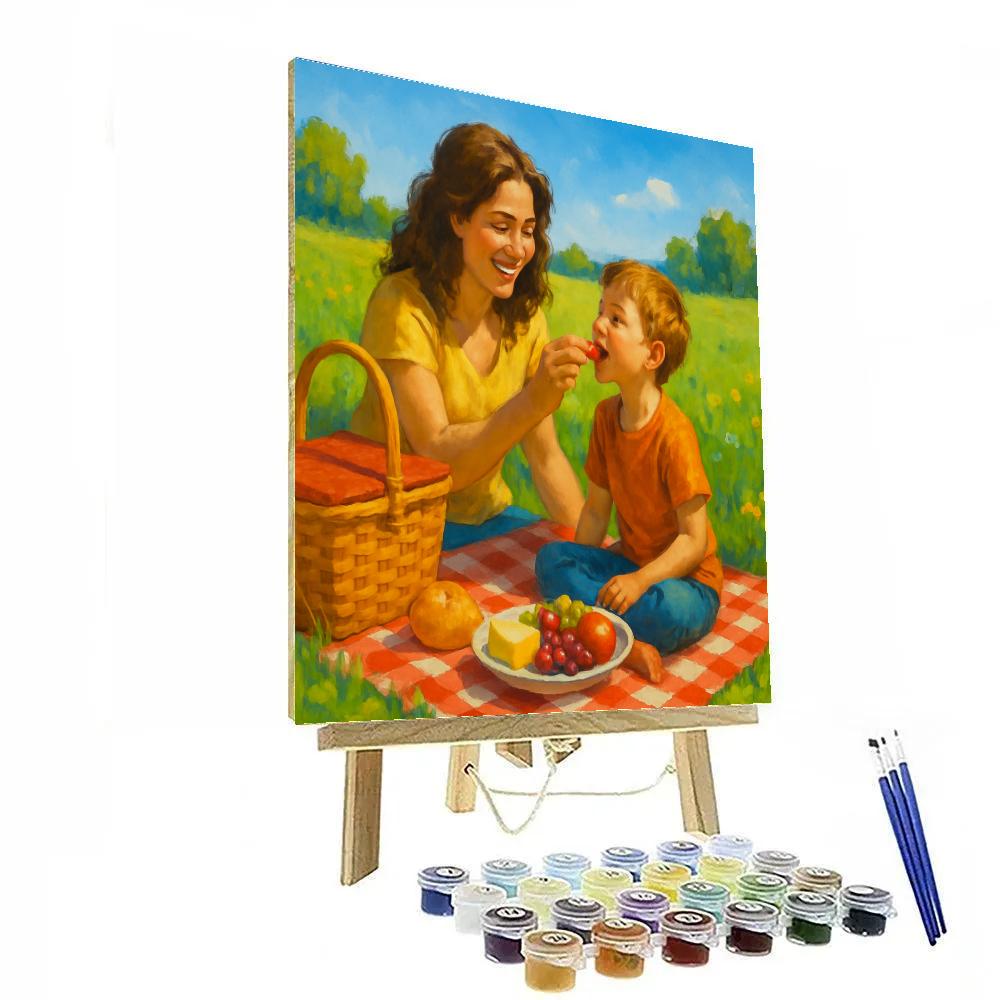Picnic Joy In The Meadow Paint by numbers kits