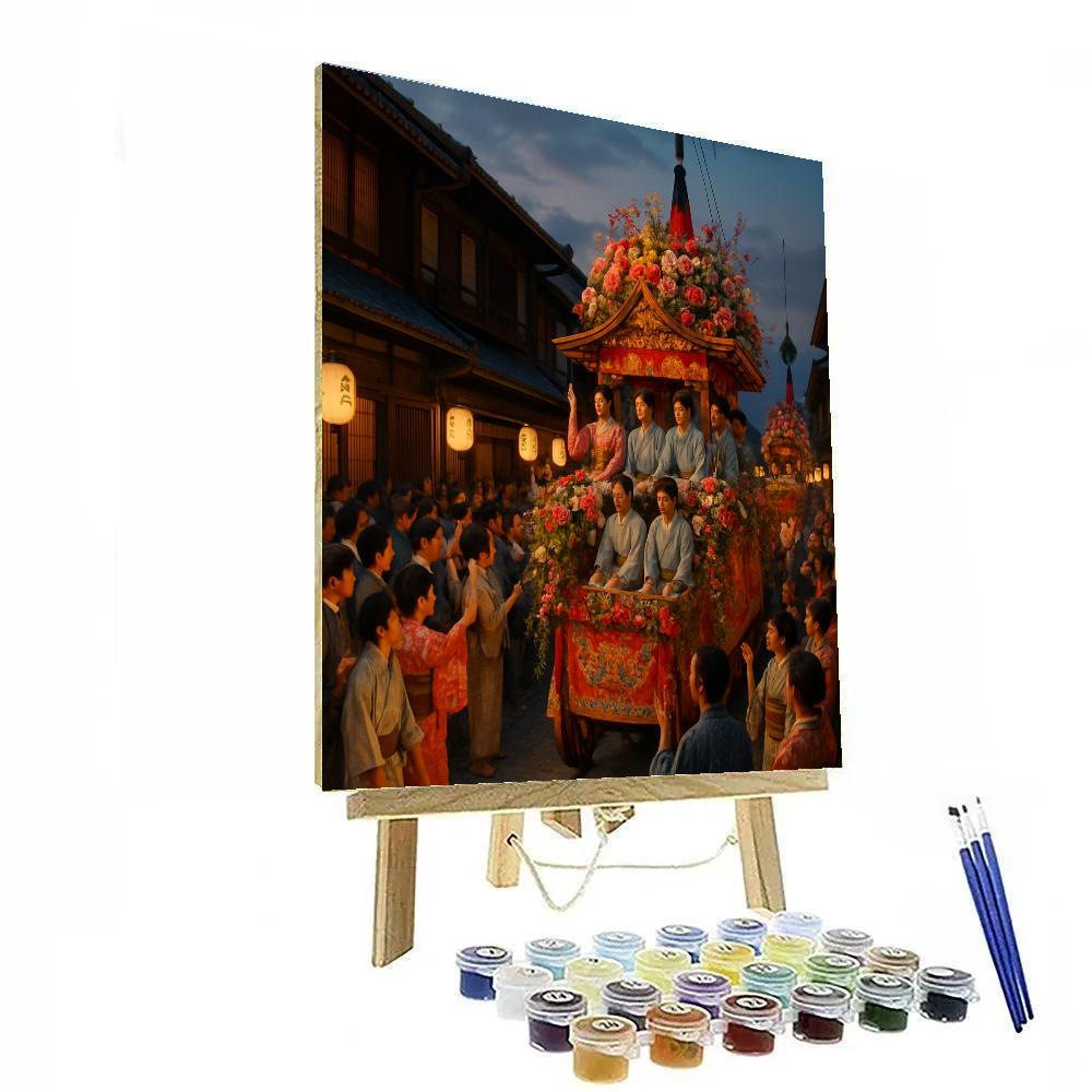Gion Matsuri Parade In Kyoto DIY paint by numbers