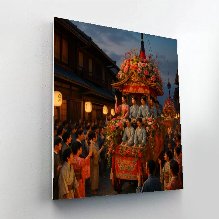 Gion Matsuri Parade In Kyoto DIY paint by numbers