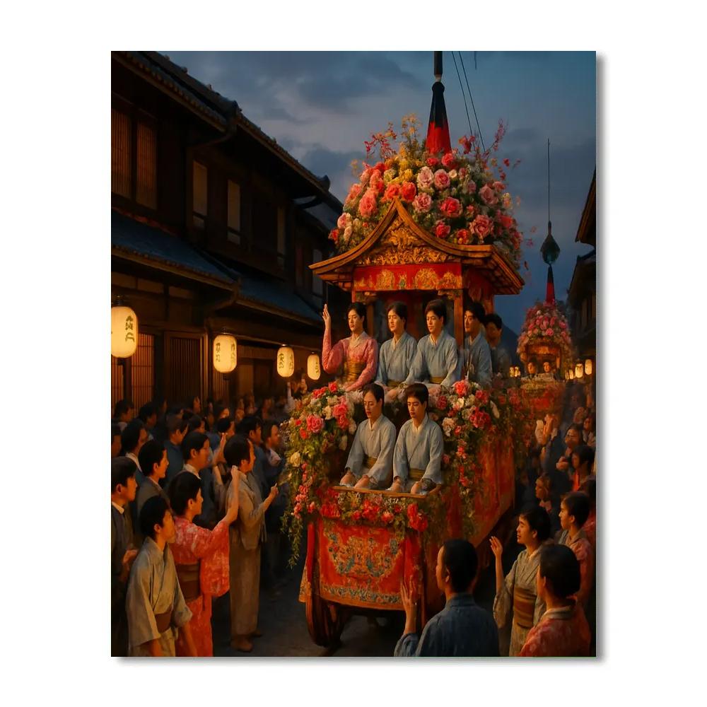 Gion Matsuri Parade In Kyoto DIY paint by numbers