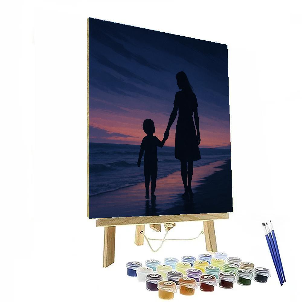 Seaside Stroll At Twilight DIY paint by numbers