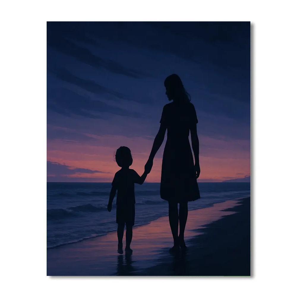 Seaside Stroll At Twilight DIY paint by numbers