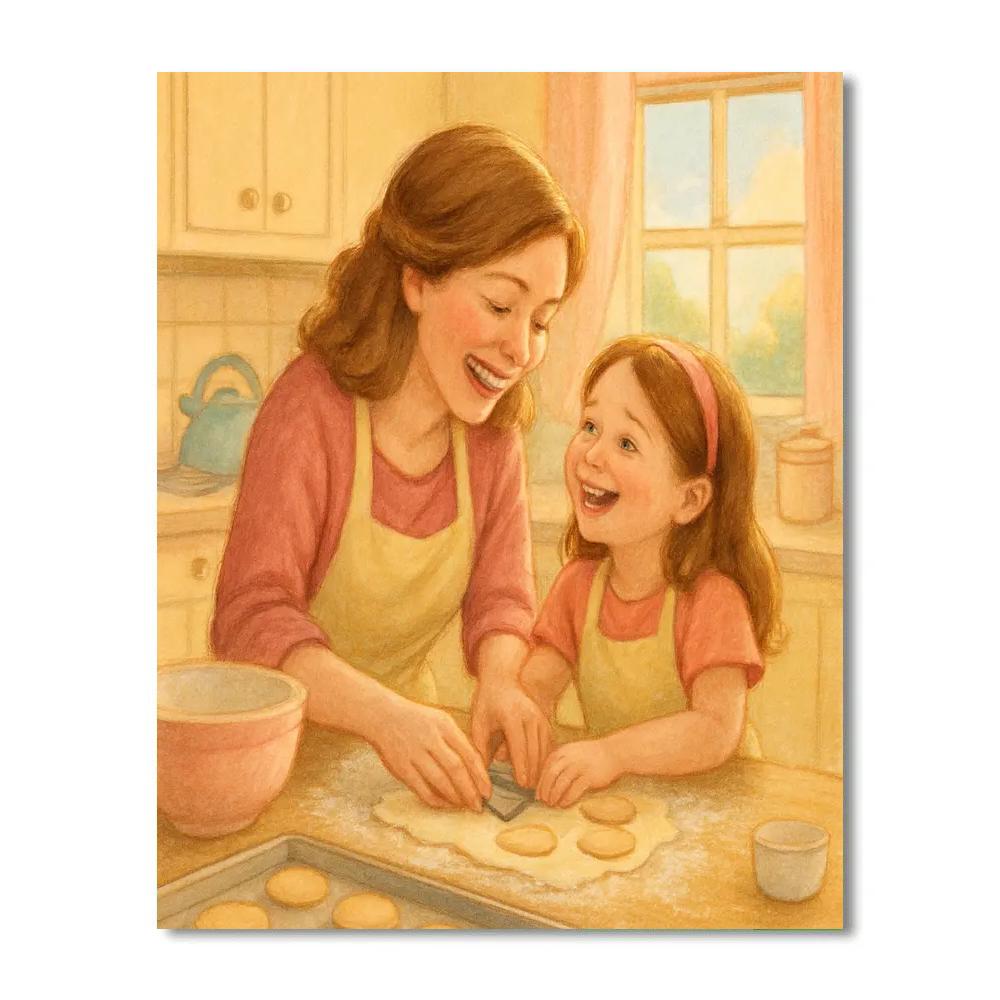 Heartfelt Bond In The Kitchen DIY paint by numbers