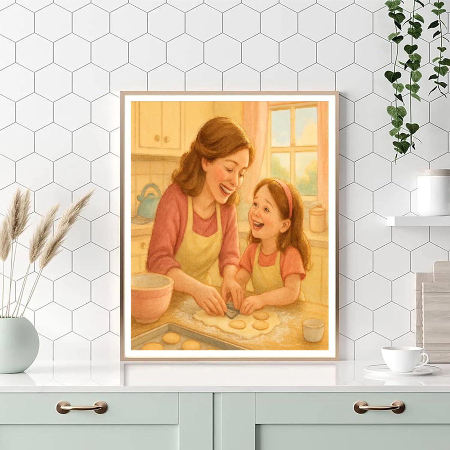Heartfelt Bond In The Kitchen DIY paint by numbers