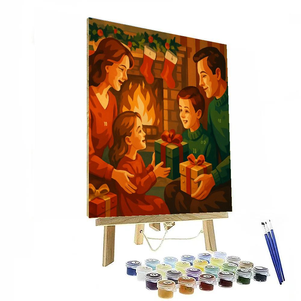 Joyful Gifts Exchange DIY paint by numbers