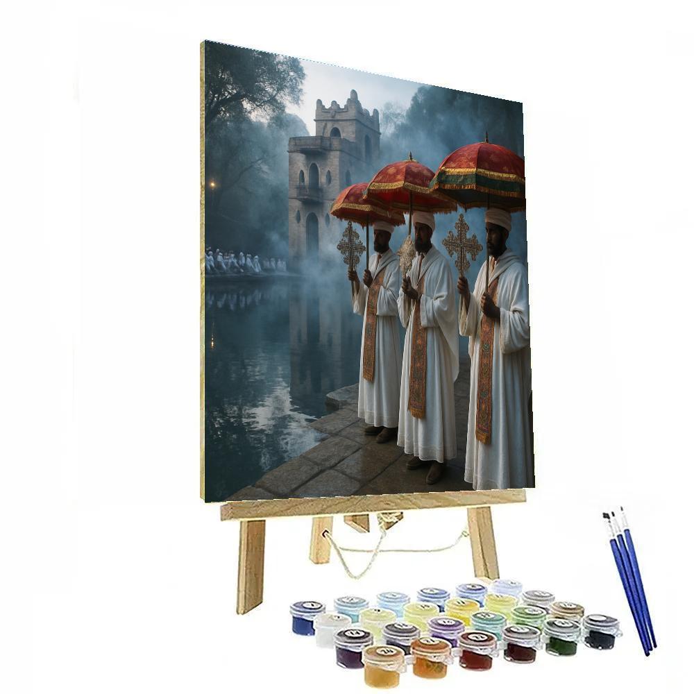 Dawn Immersion At Timkat Gondar paint by numbers