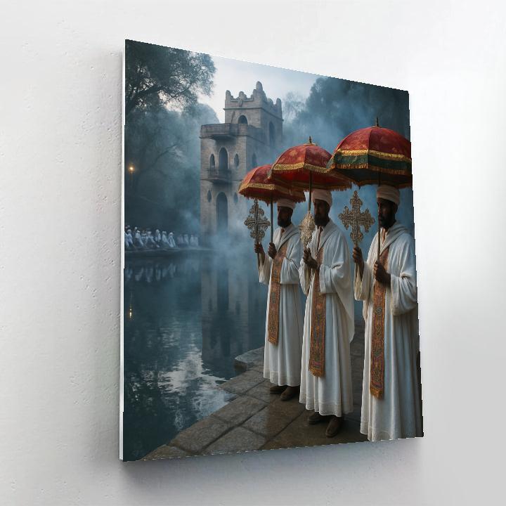 Dawn Immersion At Timkat Gondar paint by numbers