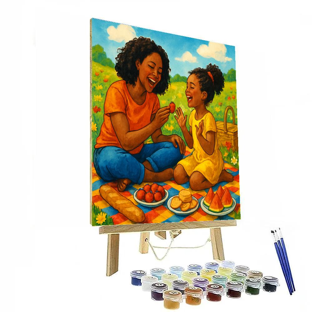 Mothers Day Picnic Of Joy Numbered painting kits