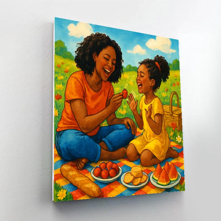 Mothers Day Picnic Of Joy Numbered painting kits
